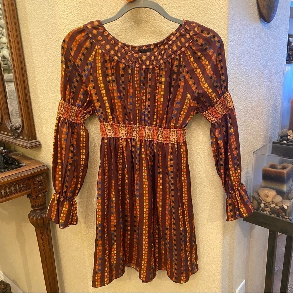 ANNA SUI x Target Perfect Fall Peasant Boho Limited Edition Dress Size XS